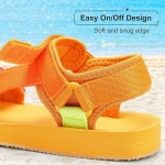 Unisex-Child Big Kids Sandals Adjustable Straps Slip on Athletic Sandals Outdoor Casual Shoes