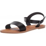 Black Women's Two Strap Buckle Sandal Black Women's Two Strap Buckle Sandal