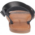 Black Women's Two Strap Buckle Sandal Black Women's Two Strap Buckle Sandal