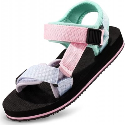 Yellow Unisex-Child Big Kids Sandals Adjustable Straps Slip on Athletic Sandals Outdoor Casual Shoes