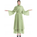 Women Muslim Cardigan Abaya Maxi Dress Open Front Chiffon Dubai Style Cardi Robe Muslim Dresses Women Muslim Cardigan Abaya Maxi Dress Open Front Chiffon Dubai Style Cardi Robe Muslim Dresses