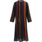 Mens Muslim Thobe Long Sleeve Stripe Long Gown Middle East Islam Arabic Thobe Shirt Dresses Mens Muslim Thobe Long Sleeve Stripe Long Gown Middle East Islam Arabic Thobe Shirt Dresses