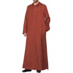 Long Sleeve Kaftan Thobe Button down Men Thobe with Pocket Big and Tall Kaftan Muslim Men Thobe Long Sleeve Kaftan Thobe Button down Men Thobe with Pocket Big and Tall Kaftan Muslim Men Thobe