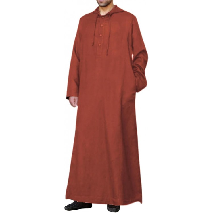 Long Sleeve Kaftan Thobe Button down Men Thobe with Pocket Big and Tall Kaftan Muslim Men Thobe Long Sleeve Kaftan Thobe Button down Men Thobe with Pocket Big and Tall Kaftan Muslim Men Thobe