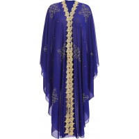 Women Muslim Dress Abayas Loose Maxi Caftan Dress Gown Hooded Beaded Kaftan Islamic Robe Dubai Outfit
