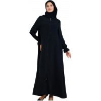 Abaya for Muslim Women | Zipper Front Long Sleeve Modest Abayas Prayer Dresses | Iraq Modest Fashion
