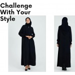 Abaya for Muslim Women | Zipper Front Long Sleeve Modest Abayas Prayer Dresses | Iraq Modest Fashion