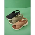 Casual Elastic Band Wedge Sandals